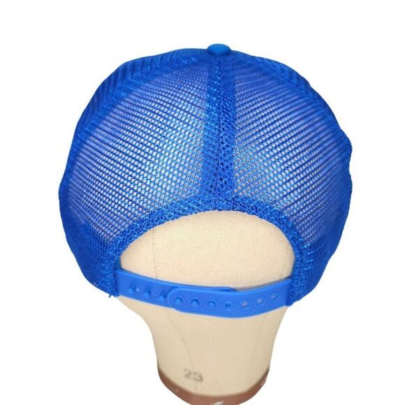 Vintage AGM-88A Harm Missile Trucker Hat Mens One Size Blue 80s Snapback Cap - Picture 5 of 8